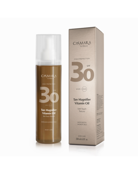 Sun beauty huile sèche activatrice de bronzage vitaminée anti-âge SPF30