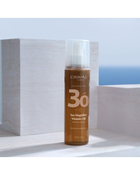 Sun beauty huile sèche activatrice de bronzage vitaminée anti-âge SPF30