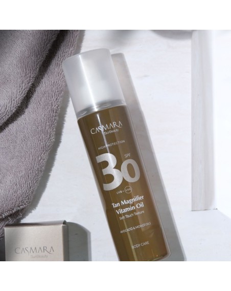 Sun beauty huile sèche activatrice de bronzage vitaminée anti-âge SPF30