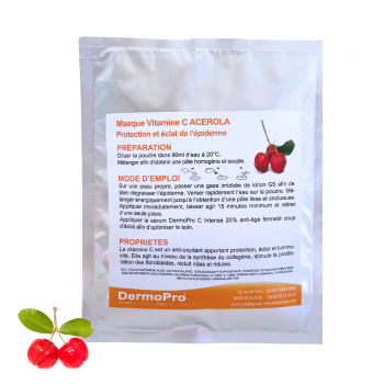 Masque Peel-off anti-oxydant éclat/anti-âge à la Vitamine C Acerola x5