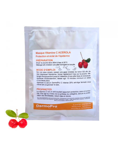 Masque Peel-off anti-oxydant éclat/anti-âge à la Vitamine C Acerola x5