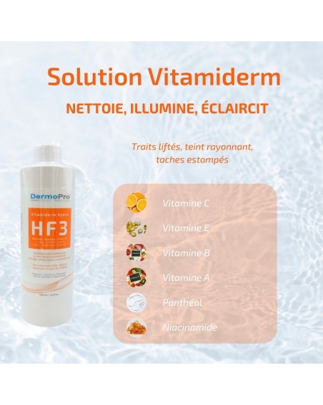 Solutions Hydro Peeling HF1, HF2 & HF3 – Nettoyage, Anti-Âge et Éclat