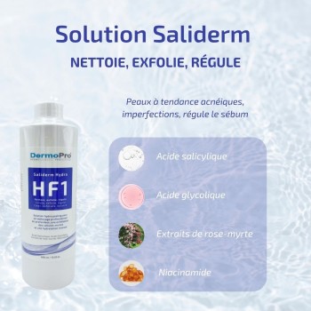 Solution Hydro Peeling... Hydro Peeling Saliderm HF1 – Nettoyage, Exfoliation & Régulation