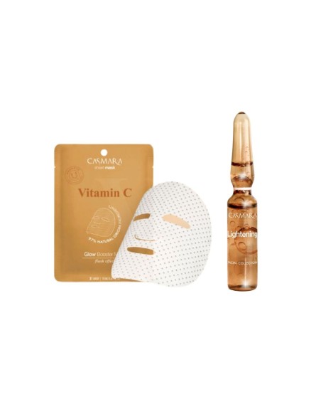 Sheet Mask Vit C + Ampoule Flash Lightening