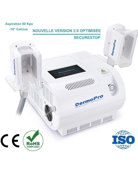 Cryolipolyse 2 têtes simultanées version 2.9 optimisée