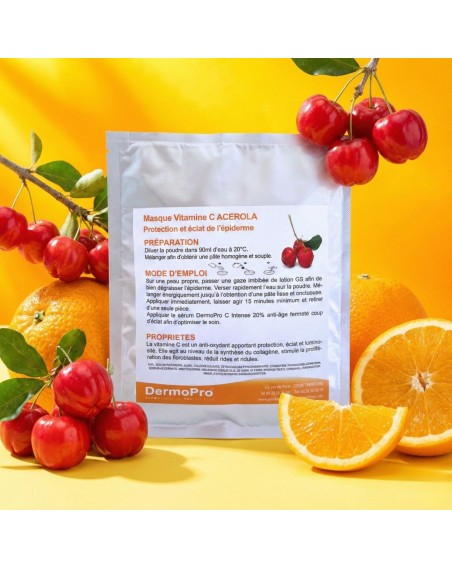 Masque Peel-off anti-oxydant éclat/anti-âge à la Vitamine C Acerola
