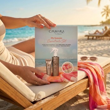 Sun Beauty Kit Crème gel SPF50+ Visage + Lotion hydratante SPF50 Corps (Serviette OFFERTE)