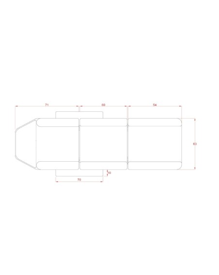 Table esthétique fixe 3 sections professionnelle | DermoPro
