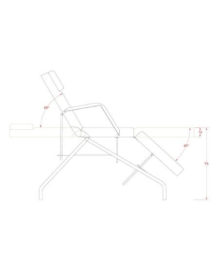 Table esthétique fixe 3 sections professionnelle | DermoPro