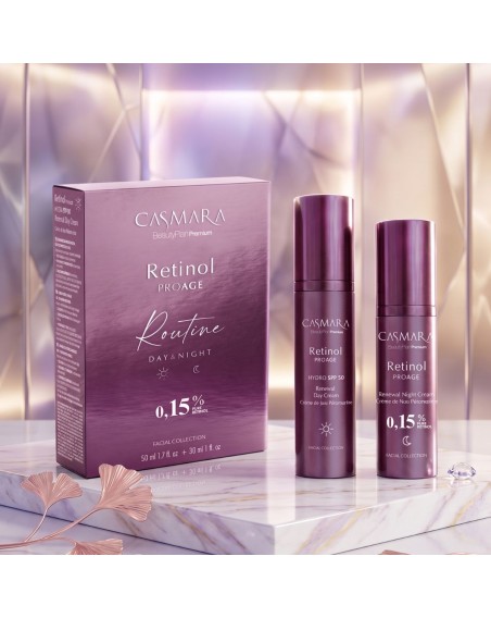 Retinol PROAGE – Crème Jour SPF50 & Crème Nuit Rétinol 0,15% / 0,30%