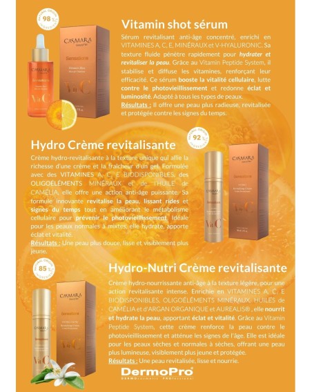Lot 10 doses d’essai Casmara Sensations HYDRO-NUTRI Crème